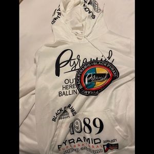 Black pyramid hoodie